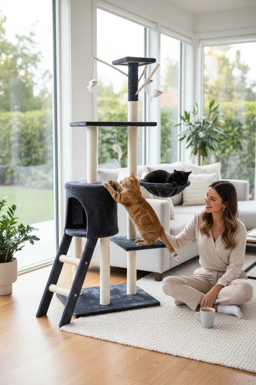 Árbol Rascador para Gatos Multinivel