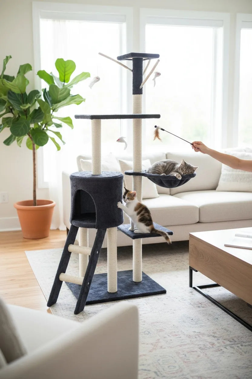 Árbol Rascador para Gatos Multinivel