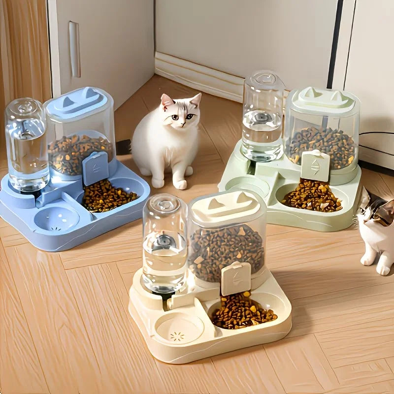 Dispensador automatico de comida y agua para animales