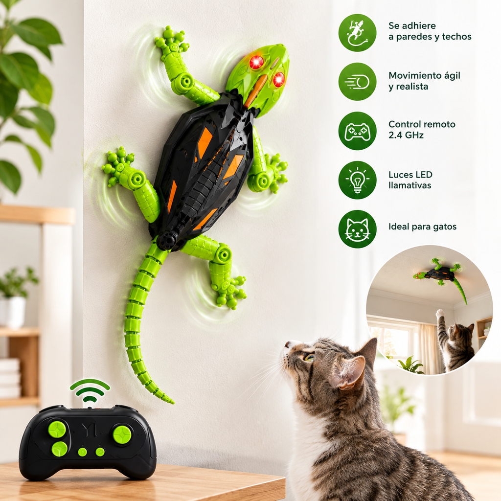 WallLizard™ — Lagarto Trepador Interactivo